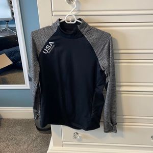 Holloway USA field hockey turtle neck with zip